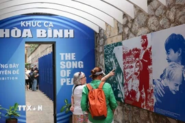 “Khúc ca hòa bình” nhằm tri ân các anh hùng liệt sỹ, chiến sỹ yêu nước, cách mạng đã hy sinh vì Tổ quốc. (Ảnh: Thanh Tùng/TTXVN)