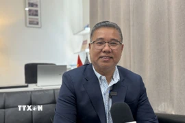 Ông Nguyễn Quang Thanh, Chủ nhiệm Câu lạc bộ doanh nhân và những người yêu nước khu vực Washington DC, Maryland và Virginia (Mỹ). (Ảnh: Đoàn Hùng/TTXVN)