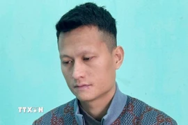 Đối tượng Mai Văn Tới cầm đầu đường dây lừa đảo. (Ảnh: TTXVN phát) 