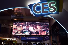Quang cảnh Triển lãm Điện tử Tiêu dùng (CES) 2024 ở Las Vegas (Mỹ), ngày 11/1/2024. (Ảnh: THX/TTXVN)