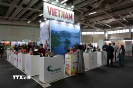 Các gian hàng tại Hội chợ Du lịch Quốc tế Berlin 2026. (Ảnh: Vũ Hiệp/TTXVN)