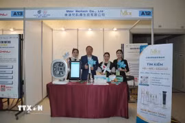 Một gian hàng tại ngày hội việc làm của sinh viên Việt Nam tại Đài Loan (Trung Quốc). (Ảnh: TTXVN phát)