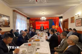 Hội nghị diễn ra tại trụ sở Đại sứ quán Việt Nam tại Cộng hòa Séc. (Ảnh: Việt Thắng/TTXVN)