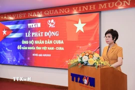 Thông tấn xã Việt Nam tổ chức Lễ phát động ủng hộ nhân dân Cuba trong toàn ngành
