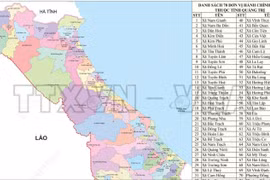 78 đơn vị hành chính cấp xã của tỉnh Quảng Trị năm 2025 