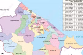 40 đơn vị hành chính cấp xã của thành phố Huế năm 2025