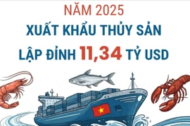 Năm 2025, xuất khẩu thủy sản lập đỉnh 11,34 tỷ USD