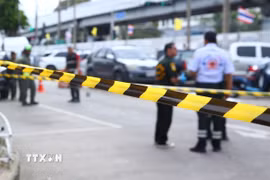 Cảnh sát tại Thái Lan. (Ảnh: THX/TTXVN)