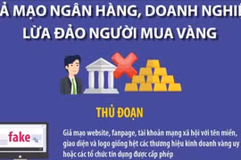 Cảnh báo giả mạo ngân hàng, doanh nghiệp lừa đảo người mua vàng