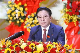 Đồng chí Nguyễn Khắc Toàn, Phó Bí thư Thường trực Tỉnh ủy, Chủ tịch UBND tỉnh Khánh Hòa phát biểu. (Ảnh: Doãn Tấn/TTXVN)