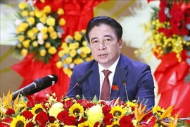 Đồng chí Nguyễn Khắc Toàn, Phó Bí thư Thường trực Tỉnh ủy, Chủ tịch UBND tỉnh Khánh Hòa phát biểu. (Ảnh: Doãn Tấn/TTXVN)