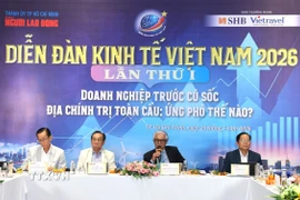Ông Phạm Quang Vinh, nguyên Thứ trưởng Bộ Ngoại giao, nguyên Đại sứ Việt Nam tại Mỹ phát biểu tại sự kiện. (Ảnh: Hứa Chung/TTXVN)