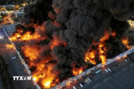 Vụ nổ tại nhà máy ở vùng Ryazan, Nga, khiến 11 người thiệt mạng. (Ảnh: THX/TTXVN) 