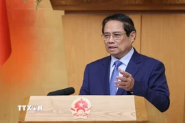 Thủ tướng Phạm Minh Chính chủ trì Phiên họp. (Ảnh: Dương Giang/TTXVN)