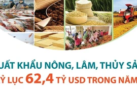 Xuất khẩu nông, lâm, thủy sản đạt kỷ lục 62,4 tỷ USD trong năm 2024