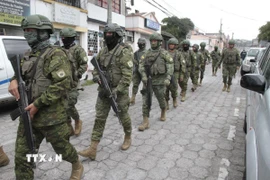 Binh sỹ Ecuador. (Ảnh: THX/TTXVN)