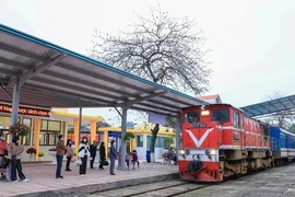 Các vị trí nhà ga, hướng tuyến của Dự án đường sắt Lào Cai-Hà Nội-Hải Phòng đã được tính toán và dự báo tương lai nhu cầu, năng lực vận tải. (Ảnh: Việt Hùng/Vietnam+)