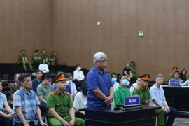 Cựu Thứ trưởng Bộ Tài nguyên và Môi trường Nguyễn Linh Ngọc tại phiên tòa. (Nguồn: Báo Công an nhân dân)