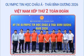 Việt Nam xếp thứ 2 toàn đoàn tại Olympic Tin học châu Á-Thái Bình Dương 2026 
