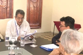 Ông Fredesmán Turró González phát biểu tại một hội thảo về quan hệ Cuba-Việt Nam. (Ảnh: Việt Hùng/TTXVN) 