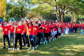 Cộng đồng người Việt Nam tại Nhật Bản. (Ảnh: Xuân Giao/TTXVN)