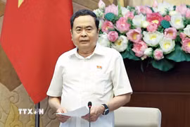 Chủ tịch Quốc hội Trần Thanh Mẫn phát biểu. (Ảnh: Doãn Tấn/TTXVN)