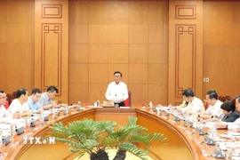 Đồng chí Trần Cẩm Tú phát biểu chỉ đạo. (Ảnh: Phương Hoa/TTXVN) 