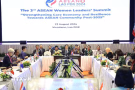 Malaysia thành lập Trung tâm trao quyền cho phụ nữ đầu tiên của ASEAN. (Trong ảnh: Hội nghị Thượng đỉnh Lãnh đạo nữ ASEAN lần thứ 3 tại Lào). 