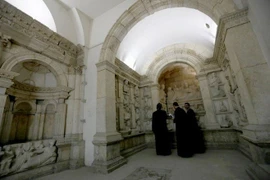 Bên trong bảo tàng cổ đại Damascus, Syria. (Nguồn: AFP)