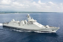 Tàu hộ vệ tàng hình Martadinata của hải quân Indonesia. (Ảnh: Planet Minecraft)