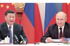 Lãnh đạo Nga và Trung Quốc điện đàm về quan hệ song phương và vấn đề Trung Đông