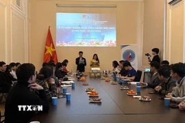 Quang cảnh Lễ mít-tinh kỷ niệm 70 năm ngày Thầy thuốc Việt Nam. (Ảnh: TTXVN phát).