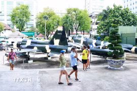 Bảo tàng Chứng tích Chiến tranh chuẩn bị ra mắt một không gian văn hóa độc đáo nhằm tăng trải nghiệm cho du khách vào ban đêm. (Ảnh: Hữu Duyên/TTXVN)