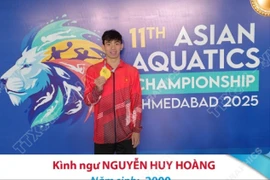 Nguyễn Huy Hoàng giành Huy chương Vàng Giải vô địch thể thao dưới nước châu Á 
