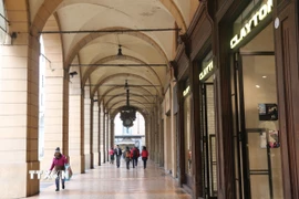 Muôn vẻ mái vòm tại Bologna. (Ảnh: Dương Hoa/TTXVN)