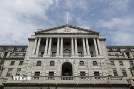 Trụ sở Ngân hàng Trung ương Anh ở London. (Ảnh: Getty Images/TTXVN)