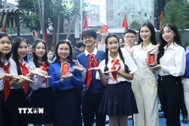 Bồi dưỡng thanh niên trở thành lực lượng kế cận xuất sắc của Đảng. (Ảnh: Hạnh Quyên/TTXVN)