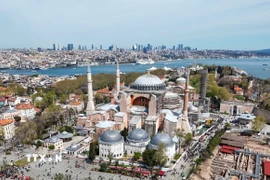 Di sản thế giới Hagia Sophia ở Istanbul, Thổ Nhĩ Kỳ. (Ảnh: THX/TTXVN)