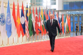Tổng thống Nga Vladimir Putin dự Hội nghị thượng đỉnh SCO tại Thiên Tân, Trung Quốc, ngày 31/8/2025. (Ảnh: THX/TTXVN)