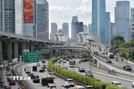 Đường phố tại Jakarta, Indonesia. (Ảnh: THX/TTXVN)