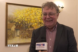 Chủ tịch Đảng Cộng sản Đức, ông Patrik Köbele. (Ảnh: Thuỳ Linh/TTXVN)