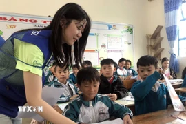 Học sinh Tiểu học Đà Lạt. (Ảnh TTXVN phát)