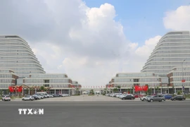 Có những hoạt động trong khuôn khổ hội nghị ABAC III sẽ diễn ra tại Trung tâm Chính trị - Hành chính thành phố, Khu đô thị Bắc Sông Cấm, phường Thủy Nguyên. (Ảnh: Minh Thu/TTXVN)