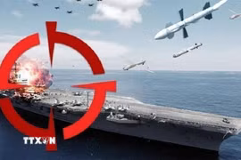 Lực lượng Houthi ở Yemen tiến hành cuộc tấn công mới nhằm vào các tàu chiến Mỹ ở Biển Đỏ. (Ảnh: IRNA/TTXVN)