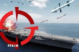 Lực lượng Houthi ở Yemen tiến hành cuộc tấn công mới nhằm vào các tàu chiến Mỹ ở Biển Đỏ. (Ảnh: IRNA/TTXVN)