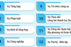 Cơ cấu tổ chức của Văn phòng Chính phủ 