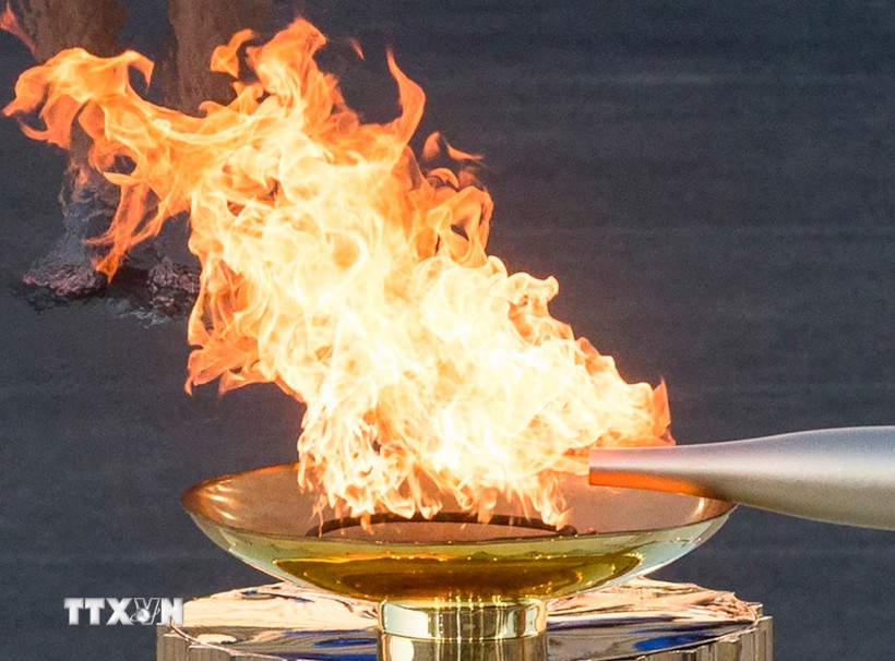 Ngọn đuốc Olympic. (Ảnh: THX/TTXVN)