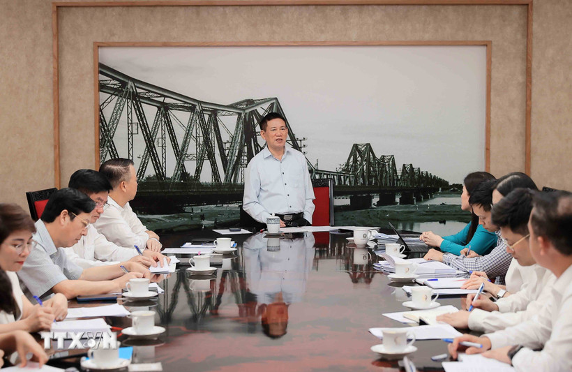 Phó Thủ tướng Hồ Đức Phớc phát biểu. (Ảnh: An Đăng/TTXVN)