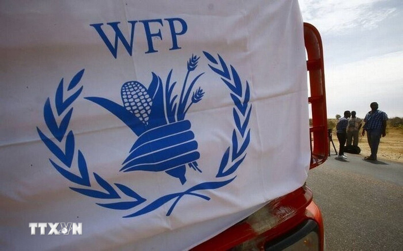 Biểu tượng Chương trình Lương thực thế giới của Liên hợp quốc (WFP). (Ảnh: IRNA/TTXVN)