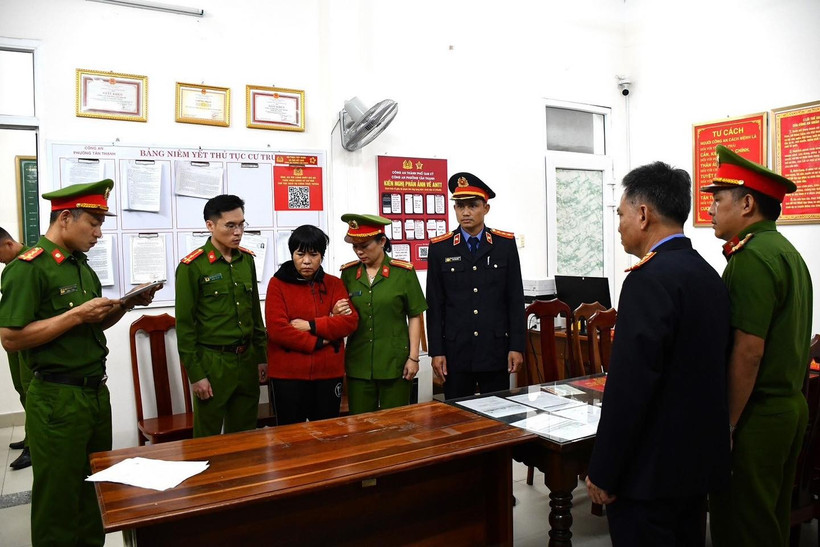 Đối tượng Tô Thị Ty Na bị bắt giữ. (Nguồn: Facebook Bộ Công an)